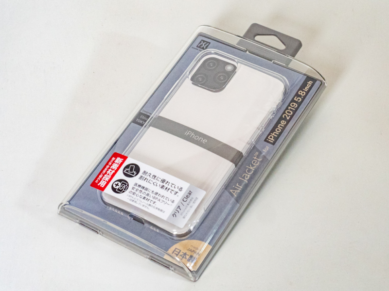 パワーサポート社iPhone11 Proクリアケース「Air Jacket for iPhone11 Pro (Clear)」