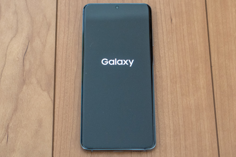 Galaxy S20 5Gの電源ON