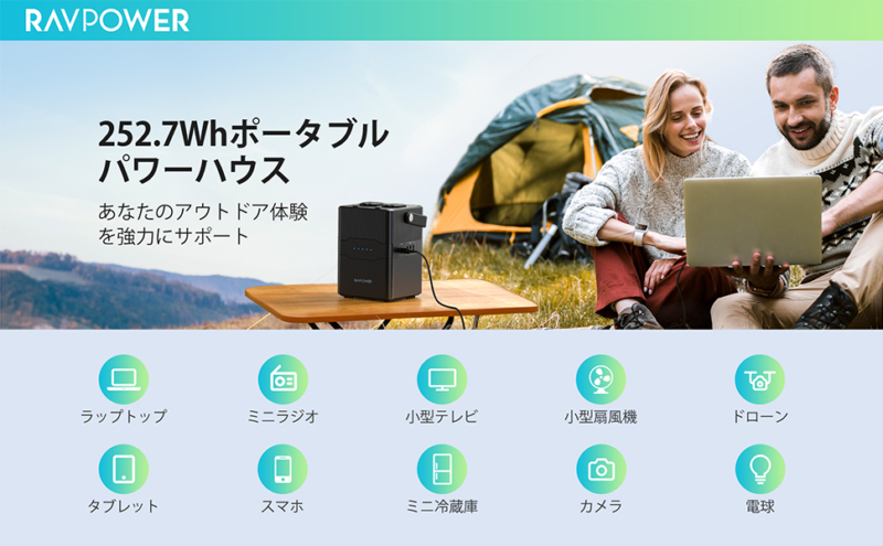 RAVPower ポータブル電源 RP-PB187の概要