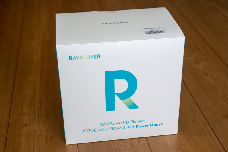 RAVPower ポータブル電源 RP-PB187のパッケージ