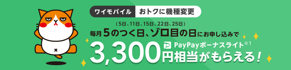 Y!mobile 機種変更 PayPay
