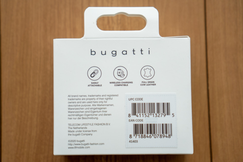 bugatti Veneziaパッケージ裏面