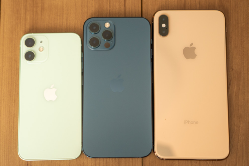 iPhone X系サイズ比較