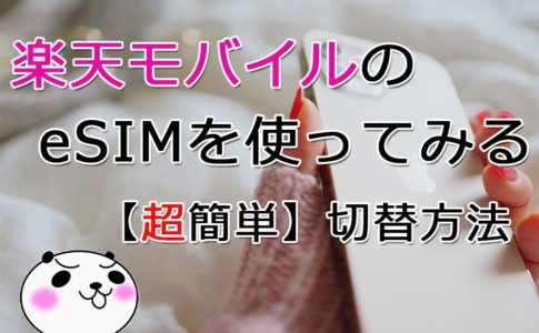 【楽天モバイル:eSIM切替方法】