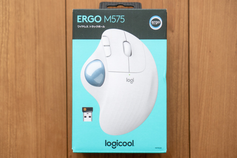 Logicool「ERGO M575ワイヤレス トラックボール」パッケージ