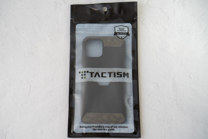 TACTISM「iPhone 12用ケース ALPHA(アルファ)」パッケージ表面