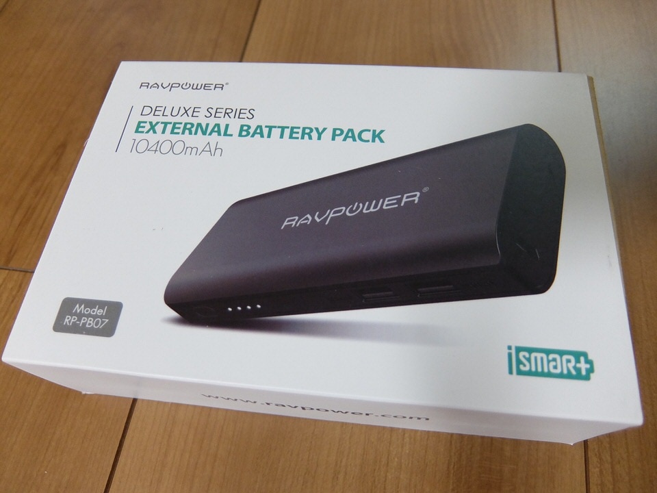 新品10400mAh モバイルバッテリー RAVPOWER RAVPOWER（ラブパワー） 10400mAh モバイルバッテリー ブラック PSE