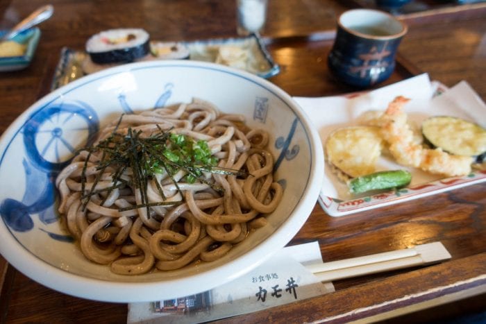 天ぷらぶっかけうどん定食