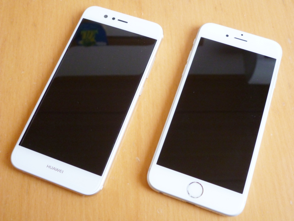 iPhone 6sとHUAWEI nova 2との比較