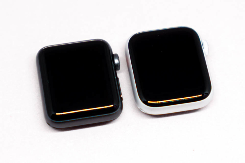 Apple Watch Series 3とSeries 4の画面の大きさ比較