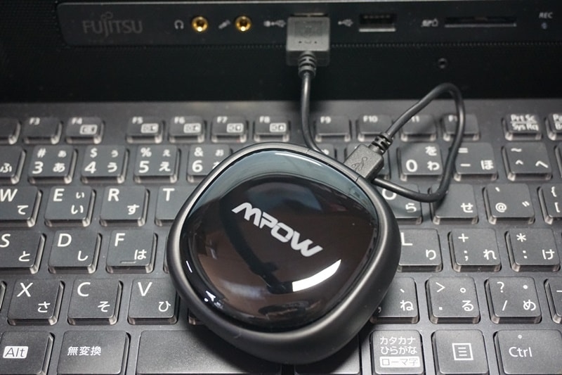 【Mpow T3 Bluetooth イヤホン】USBで充電