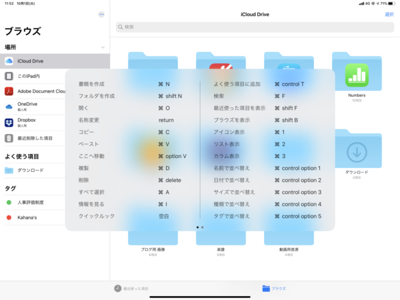 iPadOSでのキーボードショートカットは24個に増えた？