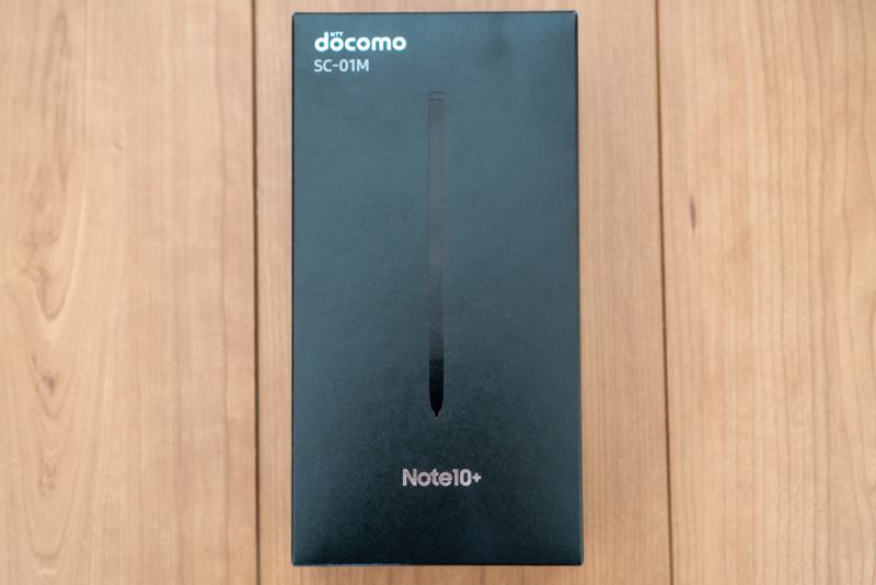 Galaxy Note10+のパッケージ