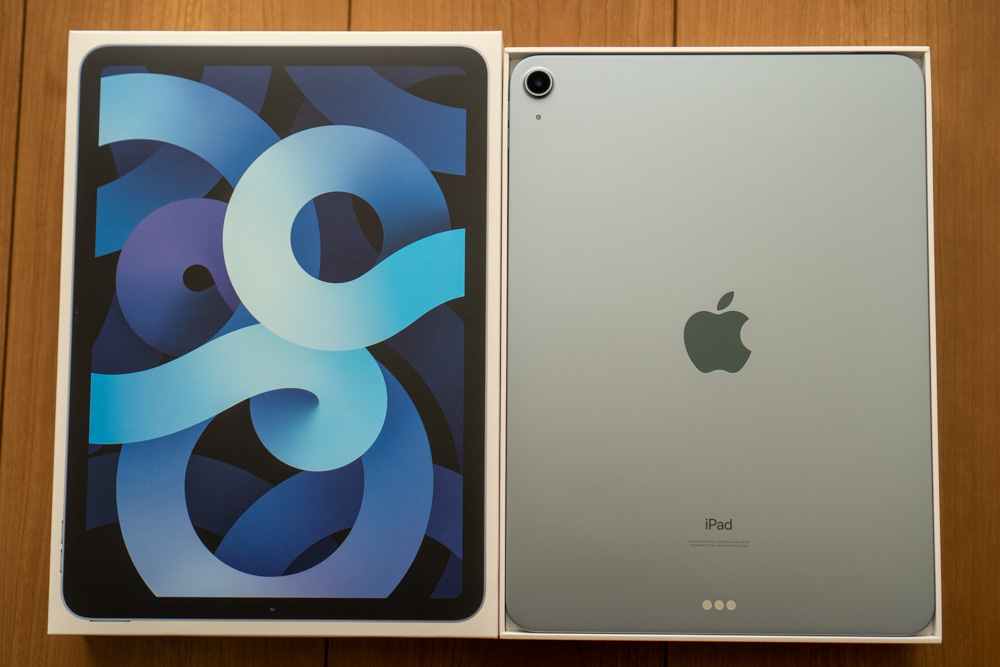 iPad Air 第4世代 スカイブルー開封フォトレポート。USB-C対応で「ほぼ