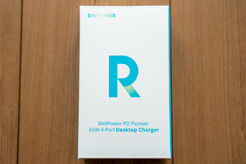 RAVPower「65W USB-PD対応 4ポート充電器 RP-PC136」パッケージ